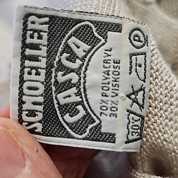 Freya made in Germany short sleeve sweater Henley style.  Cream and peach medium - Picture 8 of 9